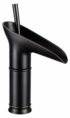 Produktbild von Silla Eliana Retro Niedrige Waschtischarmatur Schwarz 21 cm, Einhebelmischer