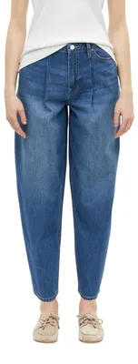 Produktbild von s.Oliver Damen Jeans – High Rise, Barrel Leg, Relaxed Fit – Größe 34, Blau