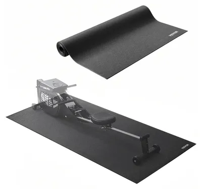 Obrázok produktu pre VEVOR rohož na bežecký pás pre kobercové podlahy Ochranná rohož na podlahu (915 x 1980 mm) pre športové zariadenia s hrúbkou 6 mm, rohož na tréningové zariadenia pre bežecké pásy eliptické trenažéry veslovacie trenažéry, ochrana podlahy z PVC s vysokou hustotou