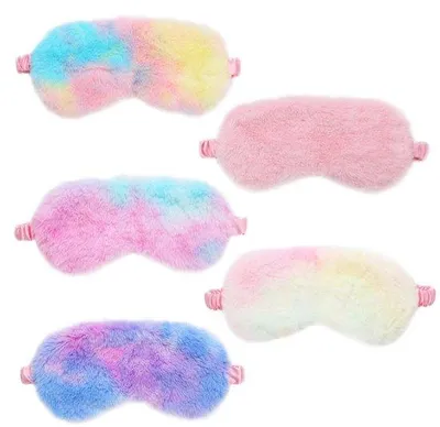 Imagen del producto de Mascarillas para dormir suaves, paquete de 5 unidades, color , para mujeres y niñas, ideales para dormir