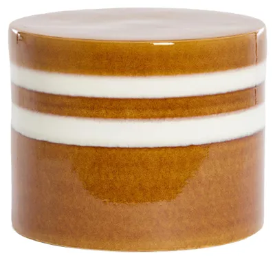Immagine prodotto di Light & Living MOOCA tavolino da caffè in Vetroceramica cognac-bianco – Ø42x34 cm