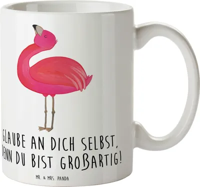 Produktbild von Mr. & Mrs. Panda Tasse Selbstvertrauen stärken - Weiß - Geschenk, Vertrauem, Zuversicht, Kaffeepott, Becher, Selbstliebe, Trost, Teepott, Pott, Kaffeetasse, Motivation