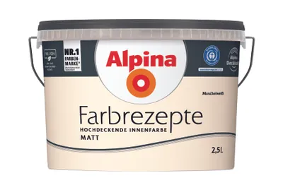 Produktbild von Alpina Farbrezepte Muschelweiß 2,5 L
