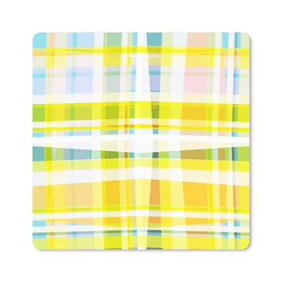 Produktbild von MuchoWow® Mauspad Mousepad Gelb - Muster - Sommer 30x30 cm - Mousepads - Maus Mat - Pad - Mausunterlage - Gaming