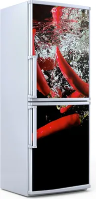 Produktbild von Kühlschrankdekoration 70x180 cm Aufkleber auf dem Kühlschrank - Paprika Gemüse