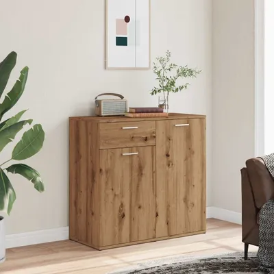 Produktbild von "2026 Promotion" Sideboard Wohnzimmer - Artisan-Eiche 80x36x75 cm Holzwerkstoff - Kommoden CC31613