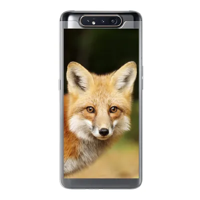 Produktbild von MuchoWow® Handyhülle Schutzhülle Hülle für Samsung Galaxy A80 Fuchs - Welpe - Porträt Silikon Softcase Handy Hülle - Schutzdeckel