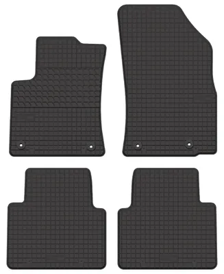 Produktbild von Gummi-Fußmatten für Citroen C3 Aircross 2017- (Crossover) – 4-tlg, Schwarz, passgenau – Wielganizator SolidTread