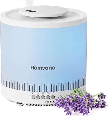 Obrázek produktu pro Zvlhčovač vzduchu Homvana Top-Fill do ložnice, 1,8 l, zvlhčovač vzduchu do dětského pokoje, pro rostliny a dětské domy, difuzér 3 v 1