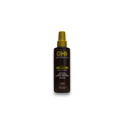 Zdjęcie produktu dla Kuracja do włosów bez spłukiwania Chi Deep Brilliance, odżywcza formuła dla intensywnego połysku, 177 ml, lekka pielęgnacja dla miękkich i promiennych włosów.