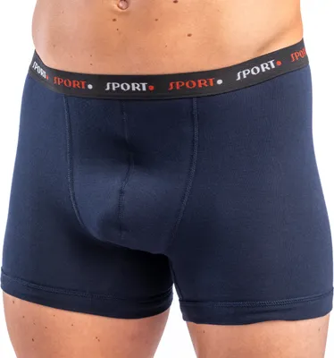Produktbild von HERMKO 8950 Herren Pant Boxershorts mit Webbund, Größe:D 4 = EU S, Farbe:marine