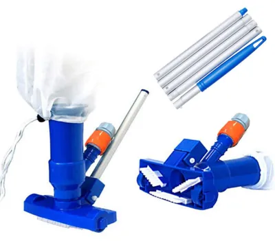Produktbild von Schwimmbadreiniger-Set, Vakuum-Saugkopf-Reinigungs- und Schrubbwerkzeug