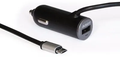 Produktbild von Autoadapter 12 V/24 V - mit Micro-USB- und USB-Anschluss - ideal für unterwegs - Vemera