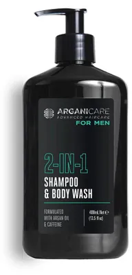 Produktbild von Arganicare, Herren, reinigend, feuchtigkeitsspendend und revitalisierend, frisch, Duschgel, Kö rper und Haar, 400 ml