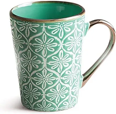 Image de Tasse à café Tasse avec anse, Munus, Dolce Vita, tasse à thé et à petit-déjeuner, 11,6 x 9 cm, 370 ml
