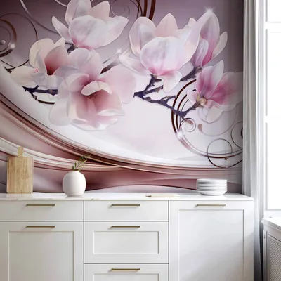 Produktbild von Vlies Fototapete - Meet the Magnolias 450x315 cm Blumen b-A-0222-a-c