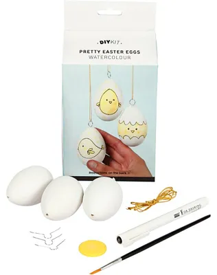 Produktbild von Creativ Company 100760, Bastelset für Kinder, Weiß, Gelb, 10 Stück(e)