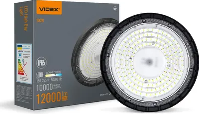 Produktbild von VIDEX LED-Hallenleuchte, leistungsstark, 100 W, 5000 K, 12000 lm, 180-265 V Wechselstrom
