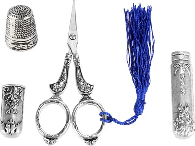 Immagine prodotto di Forbici da cucito, forbici da bricolage, set di utensili fai da te utili e pratici, stile vintage, cicogna per lavori manuali, ricami
