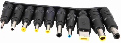 Obrázek produktu pro Sada 10 ks univerzálních multifunkčních napájecích adaptérů pro notebooky s konektorem DC 5,5 mm