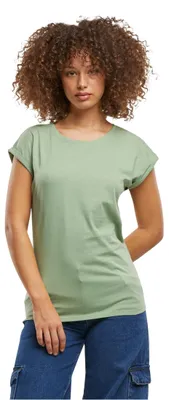 Produktbild von Build Your Brand Damen T-Shirt Ladies Extended Shoulder Tee, lang geschnittenes