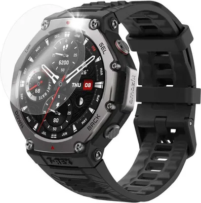 Produktbild von 2x Gehärtetes Glas für Amazfit T-Rex 3, FIXED Smartwatch Tempered Glass