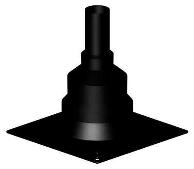 Produktbild von ALMEVA Starr Kaminabschluss Schwarz DN100 (PPSASX)