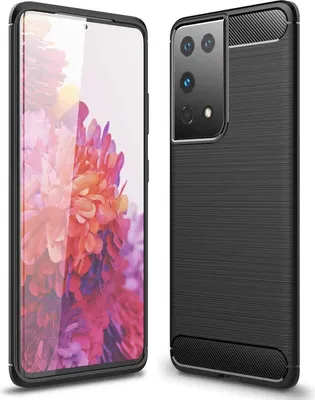 Obrázek produktu pro TPU kryt pro mobilní telefon Samsung Galaxy S21 Ultra ochranný kryt carbon look ochranné pouzdro
