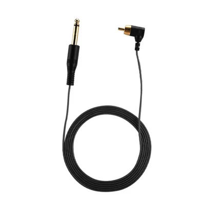 Produktbild von Kabel z klipsem do tatuażu pod kątem prostym, kabel RCA, zasilacz do maszynek do tatuażu (czarny)