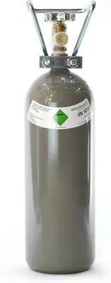 Produktbild von 2 kg Kohlensäure / 2000 g CO₂ Flasche ohne Pfand, Lebensmittelqualität E290, Reinheit mindestens 99,95%, 2035/04, geeignet für Aquarien und Zapfanlagen
