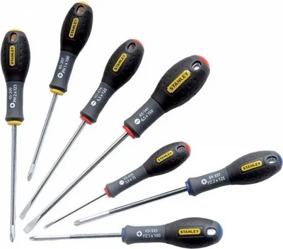 Zdjęcie produktu dla Zestaw 7 Wkrętaków STANLEY FATMAX, Elektryczny, Mechaniczny, Phillips, Pozidriv, Stal Chromowo-Wanadowa