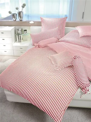 Produktbild von Janine modern classic Bettwäsche-Garnitur 135X200,80x80 rot