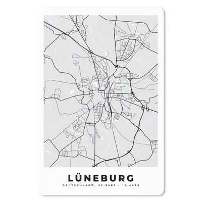 Produktbild von MuchoWow® Mauspad Mousepad Deutschland - Stadtplan - Karte - Lüneburg 40x60 cm - Mousepads - Maus Mat - Pad - Mausunterlage - Schreibtisch Accesoire