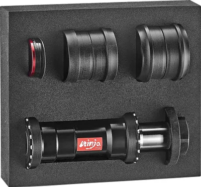 Produktbild von TOKEN Ninja TF24 3 in 1 TBT Innenlager-Set BB86/BB92, PF30, BB30 für Shimano 24 mm, TBT Keramiklager, schwarz