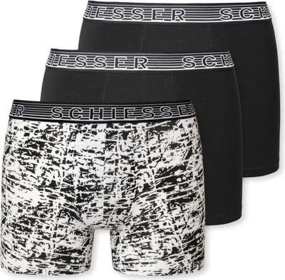 Produktbild von Schiesser 3er Pack Teens Boys 95/5 Organic Baumwolle Retro Short / Pant Rundumlaufendem Logo-Schriftzug am Gummibund, Bequeme Passform, Elastische Single-Jersey-Qualität
