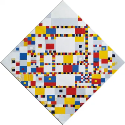 Produktbild von Piet Mondrian Kunstdruck Bild - Victory Boogie Woogie, 1944 (40 x 40 cm)
