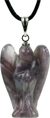 Produktbild von Engelsanhänger Amethyst - 3 cm Packung mit 3 Stück
