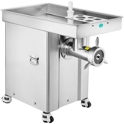 Obrázek produktu pro SucceBuy mlýnek na maso, s nožem, mlecí deska, kapacita 16,5 kg/min, nerezová ocel, multifunkční pro kuchyně a restaurace