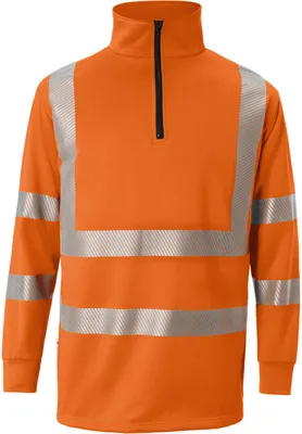 Produktbild von Kübler Reflectiq Zip-Sweatshirt PSA 2 warnorange Gr. M