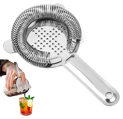 Cocktailzeef aus Edelstahl, 16,5 x 10 cm, für Shaker und Gläser