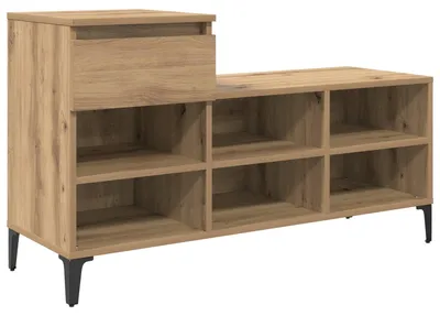 Obrázek produktu pro vidaXL Botník Artisan dub 102 x 36 x 60 cm Materiál na bázi dřeva