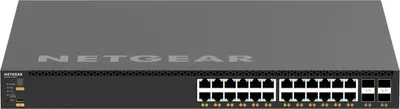 Produktbild von NETGEAR M4350-24X4V, Managed, L3, 10G Ethernet (100/1000/10000), Power over Ethernet (PoE), Rack-Einbau, 1U