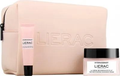 Zdjęcie produktu dla Lierac Hydragenist nawilżający krem rozświetlający, 50 ml, zestaw 3-częściowy