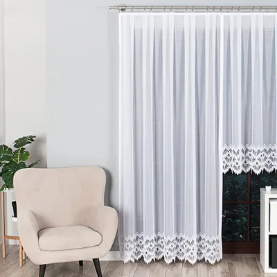 Obrázok produktu pre Dekoratívny žakárový záves FELICJA LONG biely 200x250 cm (cena za 1 kus dlhého závesu) MyBestHome