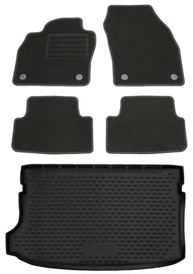 Produktbild von Gummi-Kofferraumwanne + Fußmatten Set für VW T-Cross, Bj. 5/2019-
