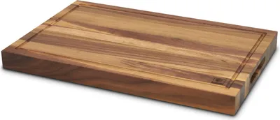 Produktbild von zayiko  Schneidbrett aus massivem Nussbaumholz mit Saftrinne und Griffmulden