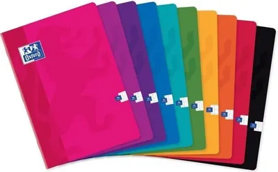 Obrázok produktu pre Oxford 100102638, Jednofarebné, Purpurová, Oranžová, Fuksia, Žltá, Modrá, Červená, Zelená, A4, Matný, 90 g/m², Univerzálne