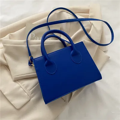 Productafbeelding van INF Stijlvolle Vierkante Tas Blauw