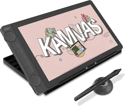 Produktbild von HUION Kamvas 13 (Gen 3) Grafiktablett mit Display, 13,3-Zoll-Zeichenmonitor aus Canvas-Glas, 99% sRGB-Abdeckung, neues PenTech 4.0, 16384 Stiftdruck,