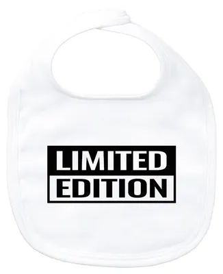 Produktbild von Huuraa Baby Lätzchen Limited Edition Schriftzug White Klettverschluss Baumwolle Latz Geschenkidee